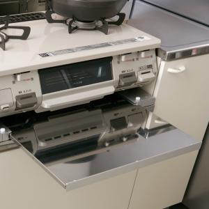 レンジテーブル ステンレス 幅59cm用 幅56cm用 スライド式 （ スライドテーブル ガスコンロテーブル 補助テーブル ガステーブル 日本製 キッチン 収納 ）｜interior-palette