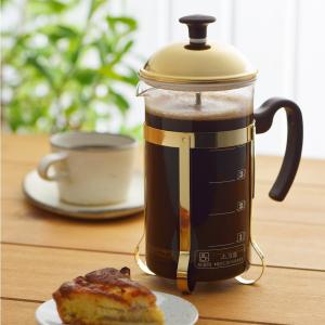 コーヒープレス ティーサーバー 750ml モカブラウン 強化ガラス