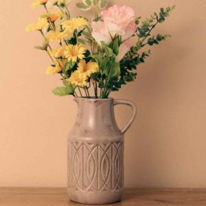 花瓶 セラミックベース 高さ23.5cm （ フラワーベース 花びん 花器 セラミック ）｜interior-palette