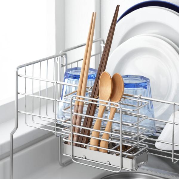 水切りポケット 水切り用洗える箸立て ステンレス （ 日本製 箸立て カトラリーポケット カトラリー...