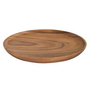 プレート 30cm ラウンド アカシア 食洗機対応 （ 木製プレート ウッドプレート 木製 大皿 丸皿 ）｜interior-palette