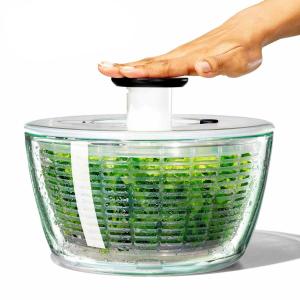 OXO（オクソー） ガラスサラダスピナー 食洗機対応 野菜水切り器
