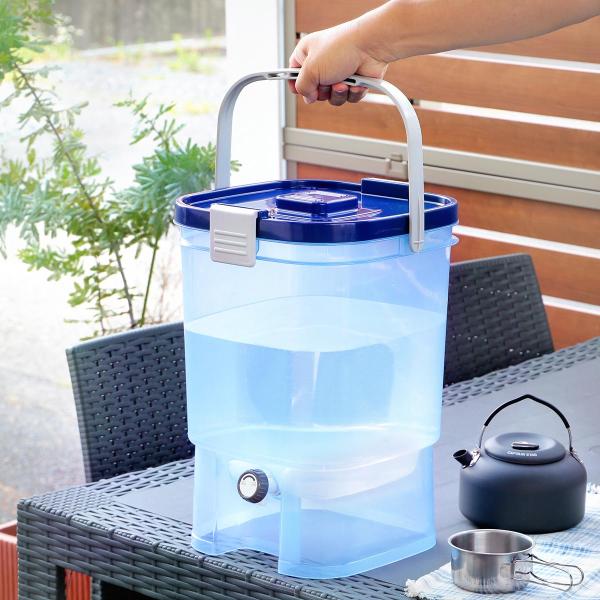 ウォータータンク 19L 水缶 （ 19リットル 約 20L 20リットル コック付き 水 タンク ...