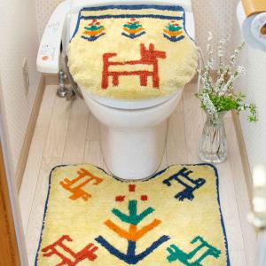 オカ(OKA) プロヴァンス シエル ロングサイズトイレマット 約75cm×63cm
