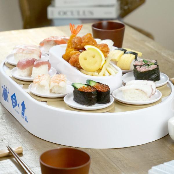 回転寿司 ホワイト おウチで楽しい回転寿司 （ パーティーグッズ クッキングトイ ）