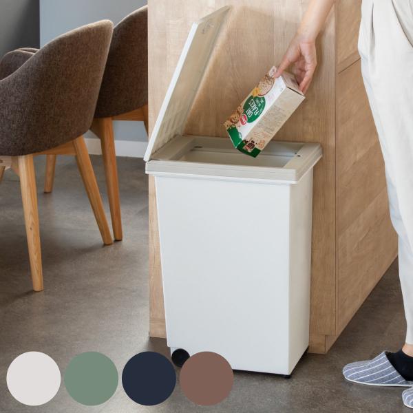 ゴミ箱 30L プッシュ式 ダストボックス アルフ （ ごみ箱 30リットル 幅23 ワンタッチオー...