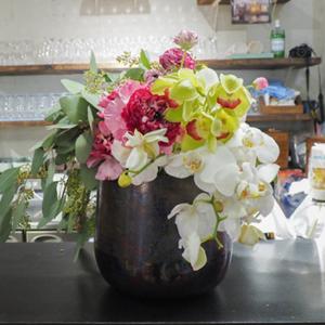植木鉢 AM6ベース アルミ 直径23×高さ20cm （ プラントポット 植物用ポット 花器 鉢カバー ポット 花瓶 ）｜interior-palette