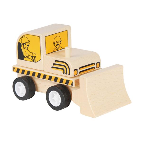 おもちゃ はたらくくるま工事現場 ブルドーザー 木製 （ 木製おもちゃ 木のおもちゃ 働く車 玩具 ...