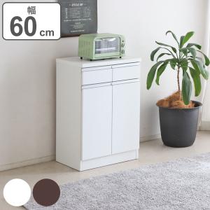 キッチンカウンター シンプルデザイン 日本製 幅60cm （ キッチン収納 収納 カウンター 棚 引出し ）｜interior-palette