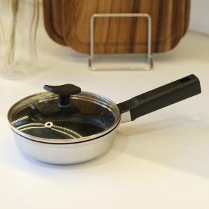 パール金属 目玉焼き フライパン 14cm ガス火専用 チーノ ガラス蓋付き