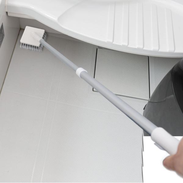 バスブラシ アルモア ロング伸縮ブラシ 63810 （ お風呂掃除 ブラシ 伸縮 ソフト バス用品 ...