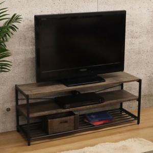 テレビ台 ローボード ヴィンテージ調 スチールフレーム バルネ 幅100cm
