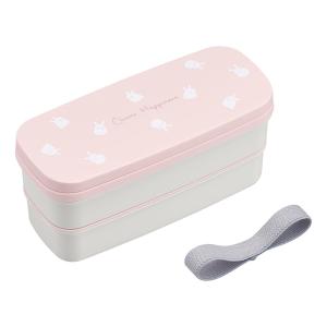 AOHEA 高品質ステンレス製弁当箱 ピンク 4カップ¥18.235 弁当箱 600ml 2段ふわっと弁当箱 エスターバニー （ ランチボックス 食