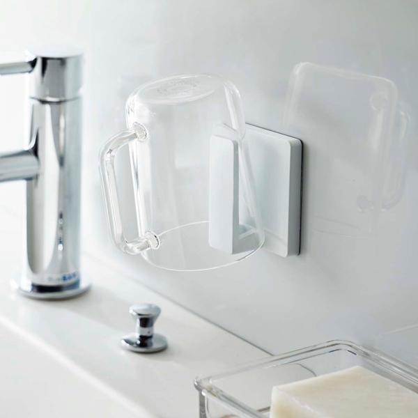 山崎実業 mist フィルムフック タンブラーホルダー ミスト （ 4903208059541 吸着...