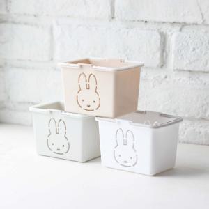 小物入れ ミッフィーミニカラーバスケット （ ミッフィー miffy 収納 バスケット かご カゴ 収納バスケット ミニ 持ち手付き 日本製 小物収納 ）｜interior-palette