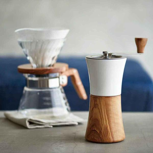 ハリオ コーヒーミル ウッド セラミック （ HARIO ミル 手動 手挽きコーヒーミル ハンドコー...