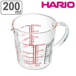 ハリオ メジャーカップ ワイド 200ml 耐熱ガラス （ HARIO 計量コップ メジャーコップ 熱湯OK 200cc ガラス製 電子レンジ対応 食洗機対応 ）｜interior-palette