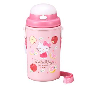 OSK（オーエスケー） 水筒 ストロー付水筒 ハローキティフルーツ 450ml