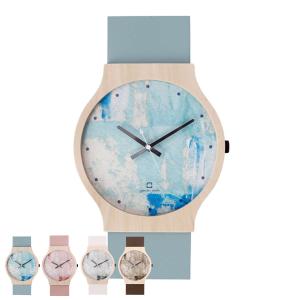 掛け時計 painting clock ヤマト工芸 （ 時計 壁掛け時計 掛時計 壁掛け かけ時計 とけい クロック 木製 北欧 アナログ インテリア ）