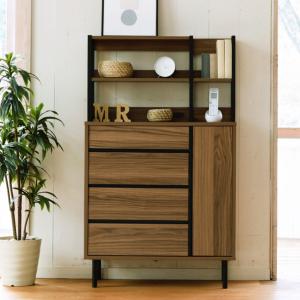 GART（ガルト） 本棚 幅78cm 引き出し 木目調 日本製 可動棚 完成品