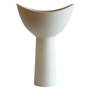 花瓶 CACCIA9 SETTE 陶器 （ 花びん 花器 ベース 無地 フラワー 花 飾る 変形 カッチャナイン ）｜interior-palette