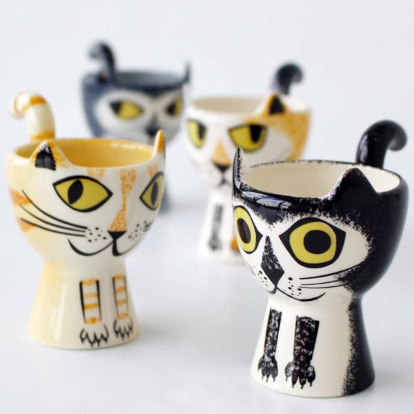 エッグカップ Hannah Turner Egg cups Cat ネコ （ ハンナターナー エッグ...