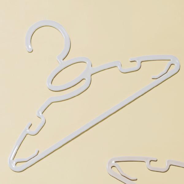 ハンガー 12本組 ベビー&amp;キッズハンガー 首元を伸ばさずに干せる （ キッズハンガー ベビーハンガ...