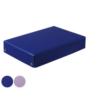 お道具箱 紙製おどうぐばこ a4 小学校 紙製 （ おどうぐばこ おどうぐ箱 入学準備 文房具 日本製 ネイビー パープル ）｜インテリアパレットヤフー店