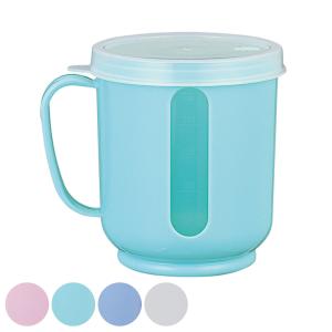 介護用 コップ メモリーコップ 目盛り付き 高齢者 （ マグカップ 介護コップ 300ml フタ付き 抗菌 介護 食器 食事介助 シニア 日本製 ）｜インテリアパレットヤフー店