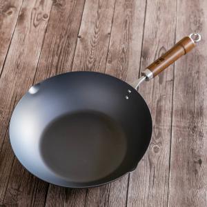 中華鍋 31cm IH対応 中華鍋DX フジノス 日本製 深型フライパン