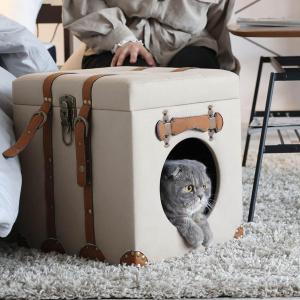 スツール ペットハウス 室内 ウレタン （ 椅子 チェア いす キャットハウス 犬 猫 小型犬 ）｜interior-palette