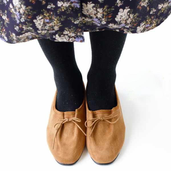 JAVERFLEX シューズ 36〜39 キャメル （ ジャバフレックス 靴 リボンシューズ レディ...