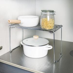 パール金属 キッチン 収納 ストレージセレクト 積み重ね棚 L （足折れ