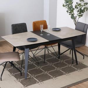 東馬（Tohma） ダイニングテーブル 伸縮式 セラミック天板 140〜170cm