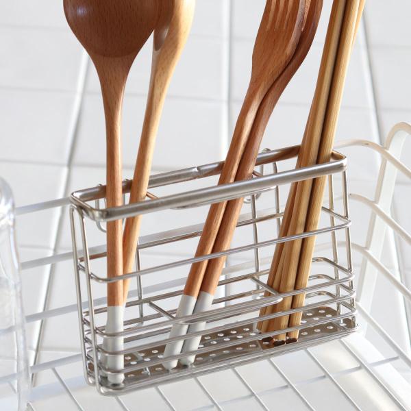 カトラリーポケット ビューノ ステンレス製水切りポケット （ ステンレス 水切りラック 箸置き カト...