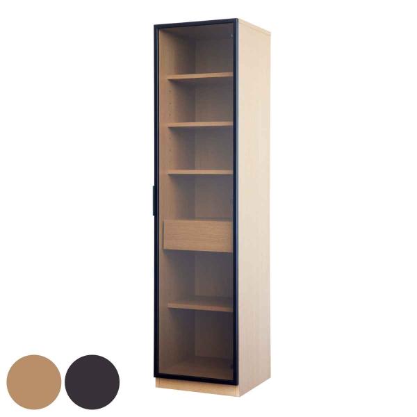 ガラスキャビネット ハイタイプ リビング収納 LOCKO 日本製 約幅45cm （ 開梱設置 キャビ...