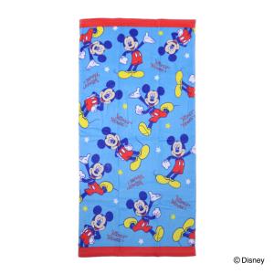 バスタオル スリム フィアレス ミッキー 50×100cm （ タオル 湯上りタオル 綿100 吸水 ディスニー Mickey ）｜interior-palette