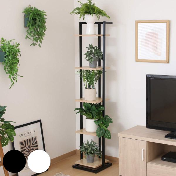 ディスプレイラック 幅30cm 5段 スリム フラワースタンド （ ディスプレイ ラック シェルフ ...