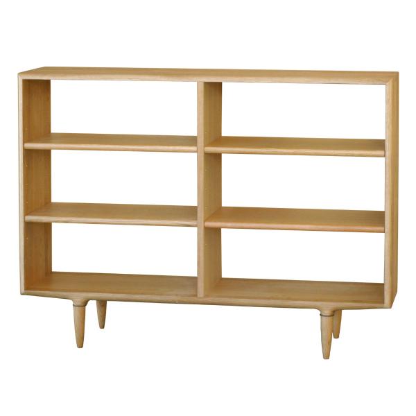 オープンシェルフ 3段2列 オーク無垢材 KISSUI 幅120cm （ 開梱設置 キッスイ ラック...