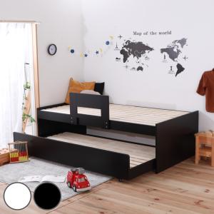 親子ベッド シングル スライド式収納 すのこ （ ベッド ベット 2段ベッド 二段ベッド 子供 大人 木製 ）｜interior-palette