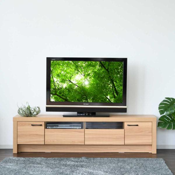 テレビ台 ローボード オーク柄 ナチュラルデザイン 約幅180cm （ TV台 TVボード テレビラ...