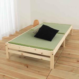 畳ベッド シングル ステージタイプ 天然い草 日本製 （ 畳 ベッド ベッドフレーム 畳マット い草 小上がり ベッドボードなし 和モダン ナチュラル ）｜interior-palette