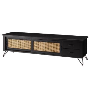東谷 TVボード エスニック調 ラタン張り 幅150cm （ TV台 収納 家具 