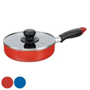 イシガキ産業 ジュニアマルチ鍋 ガラス蓋付き F-1504 ガラス蓋付アルミ