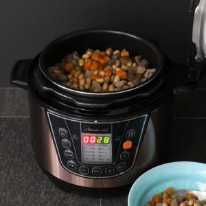 電気圧力鍋 3L スターターセット 楽ポン マイコン電気圧力鍋 ワンダーシェフ wonderchef （ 圧力鍋 電気 鍋 電気調理鍋 炊飯 多機能 時短 保温 予約 ）｜interior-palette