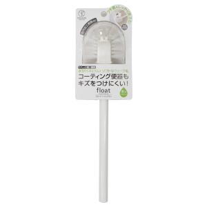 トイレブラシ ブラシのみ フロート トイレブラシ単品 アイボリー （ トイレ ブラシ 交換用 ソフト ウェーブ加工 傷つけにくい トイレ掃除 シンプル ）