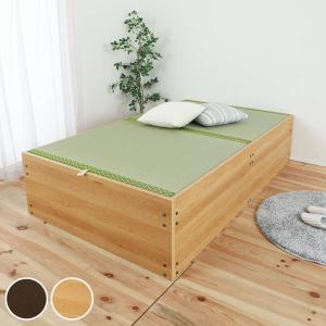 畳ベッド セミダブル 床下収納 簡単組立 日本製 （ い草 畳 たたみ ベッド ベット 収納ベッド ハイタイプ 床面高 44.5cm ）｜interior-palette
