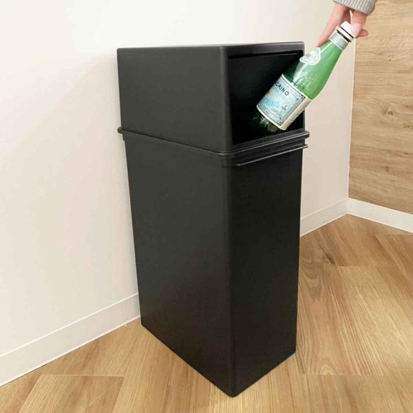 ゴミ箱 25L フロントオープン トラッシュビン 幅23cm （ ごみ箱 25リットル スイング フ...