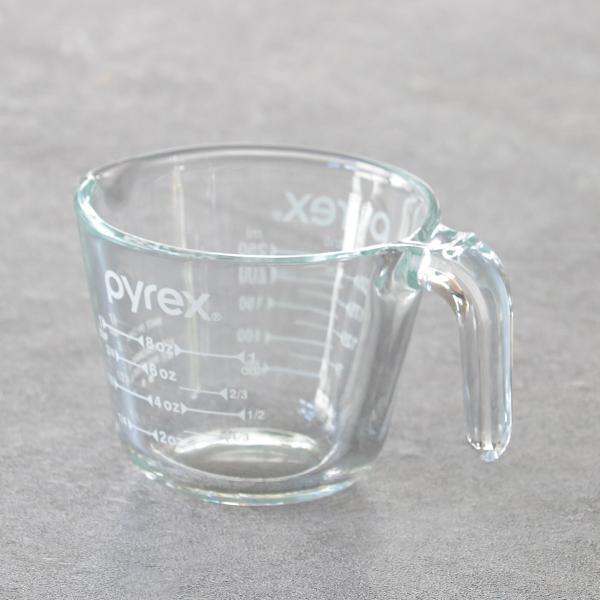 PYREX 計量カップ 250ml 耐熱ガラス 取っ手付き メジャーカップ （ パイレックス 耐熱 ...