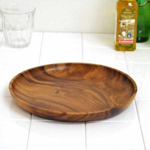 アカシアプレート丸30 木製食器 お皿 おしゃれ 直径30cm ウッド